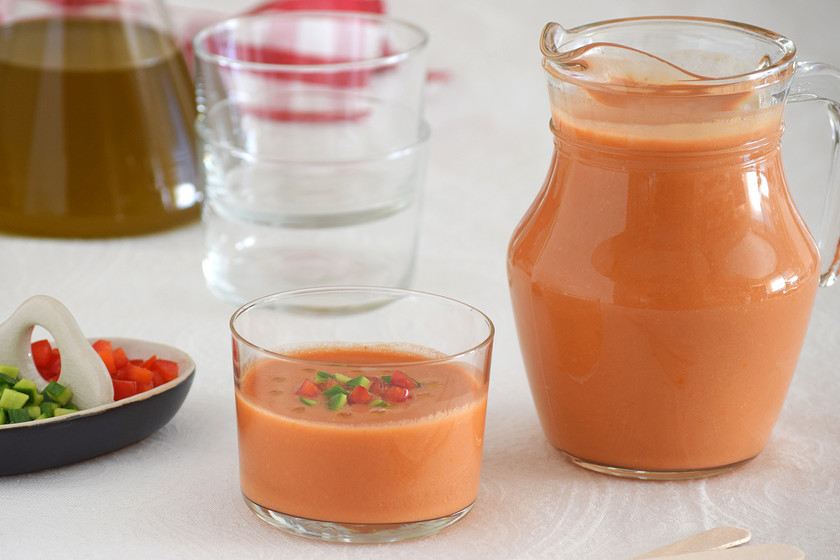 Gazpacho sin pan