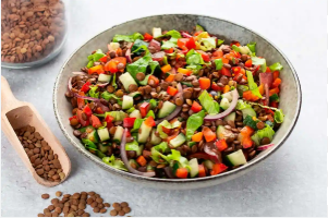 Ensalada de lentejas con menta
